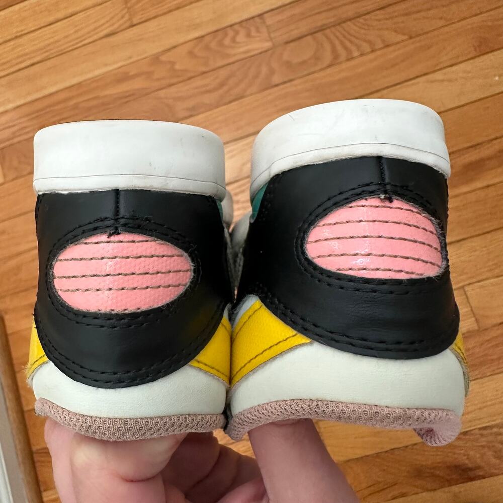 adidas Originals Vintage Inspired Hardcourt Hi Girls Toddler Leather Sneakers 9K - Picture 10 of 16